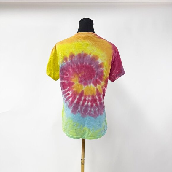 VINTAGE STYLE TIE DYE T SHIRT *FLAWS SHOWN SIZE SMALL / MEDIUM - Picture 2 of 7